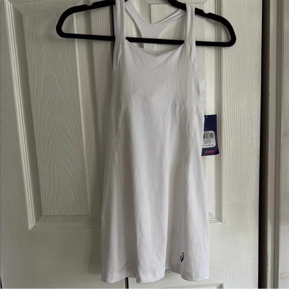 Asics Rally dress White athletic tennis dress XS. NWT - Picture 2 of 8